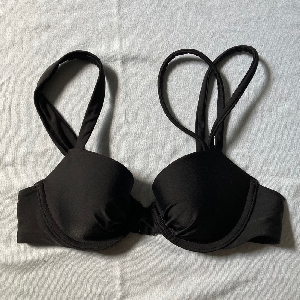 Aerie Black Underwire Bikini Top 32B